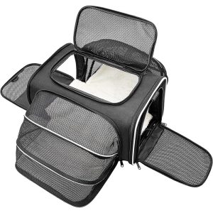 Pet Car Seat Carrier Large Capacity Expandable