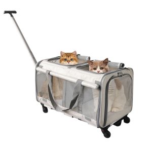 Rolling Pet Carrier Breathable