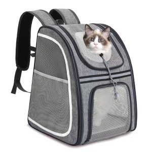 Pet Backpack Carrier Large Capacity Breathable Foldable