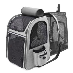 Pet Carrier Travel Bag Breathable Expandable Portable