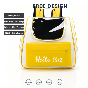 Pet Carrier Double Shoulder Backpack Large Capacity Breathable Portable Wholesale