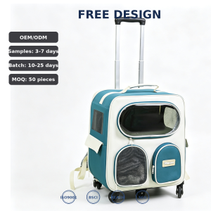 Pet Carrier Rolling Luggage Trolley Large Capacity Portable Wholesale