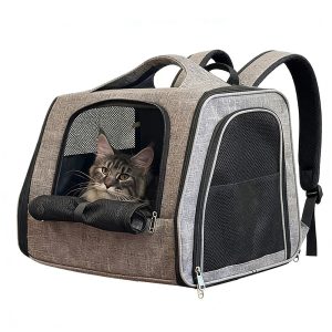 Large-Capacity Cat Backpack Carrier for Travel