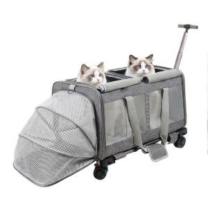 Large-Capacity Breathable Cat Carrier Suitcase 2