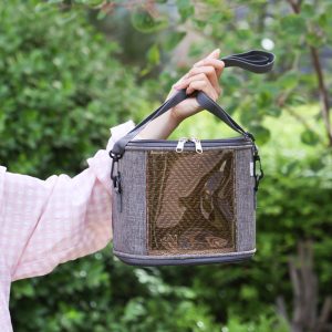Small Pet Carrier Bag Breathable Transparent Window Portable