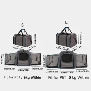 Pet Car Seat Carrier Expandable Portable