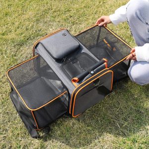 Pet Car Seat Carrier Large Capacity Expandable Portable