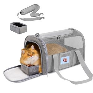 Breathable Portable Cat Carrier for Car and Travel 2