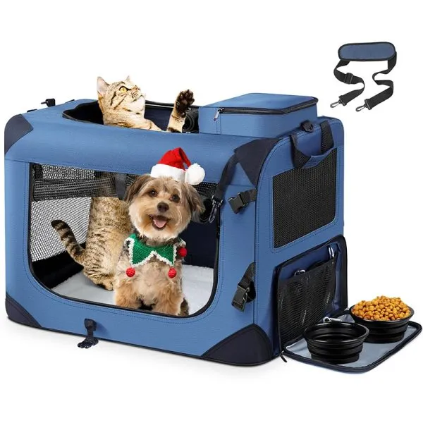 OEM pet carrier shoulder sling bag custom logo