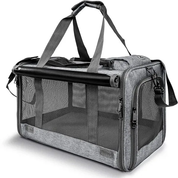Pet Car Seat Carrier Large Capacity Breathable Foldable