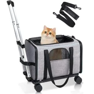 Rolling Pet Carrier Large Capacity