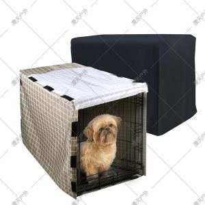 Grid Dog Crate Cover Multi-Size Dustproof Waterproof
