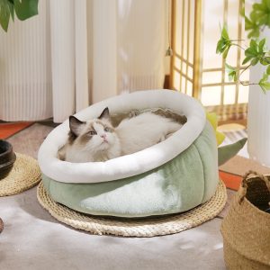 Semi-Enclosed Cat Bed Cat House All-Season