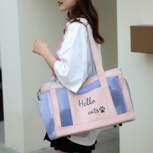 Portable Breathable Cat Carrier Bag Handbag Crossbody Backpack