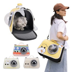 Foldable Breathable Pet Carrier Handbag Four Piece Set