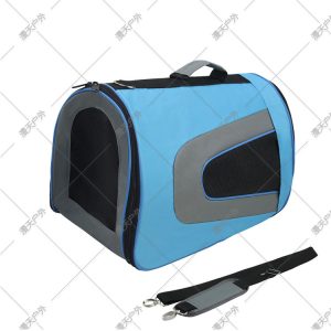 Color Block Pet Carrier 36x26x28cm Polyester Foldable