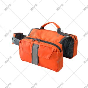 Dog Saddle Bag Self Backpack Orange Polyester