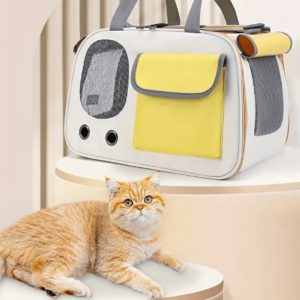 Portable Backpack Pet Carrier Handheld Large Capacity Breathable Cat Bag
