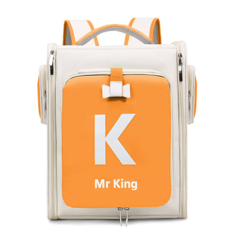 Expandable Colorblock Breathable Pet Backpack Carrier - Image 5