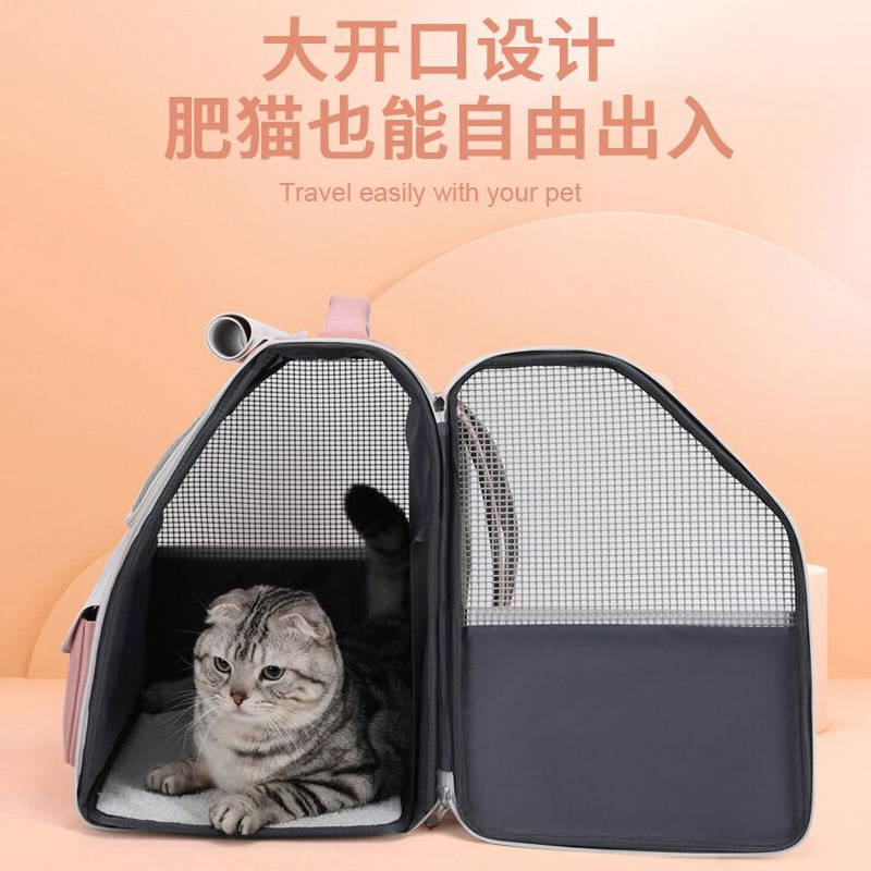 Capacity Foldable Breathable Pet Rolling Carrier S01 - Image 2