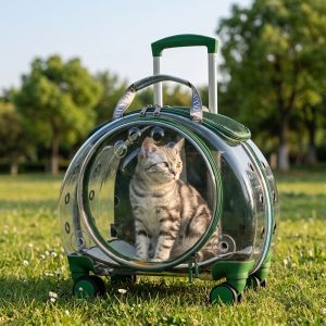 Window Large Capacity Pet Rolling Carrier