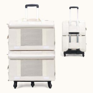 Large Capacity Pet Rolling Carrier S02