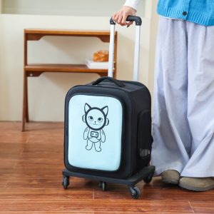 Capacity Breathable Car Seat Pet Rolling Carrier