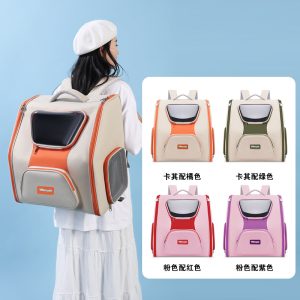 Panoramic Window Large Capacity Pet Rolling Carrier