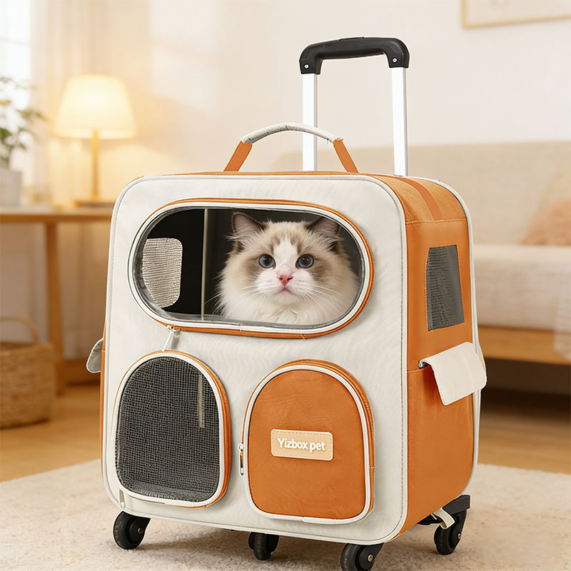 Large Capacity Pet Rolling Carrier Style C - Image 3