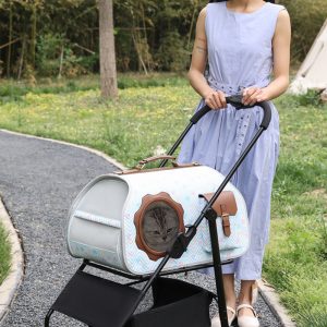 Lightweight Foldable Pet Rolling Carrier S02