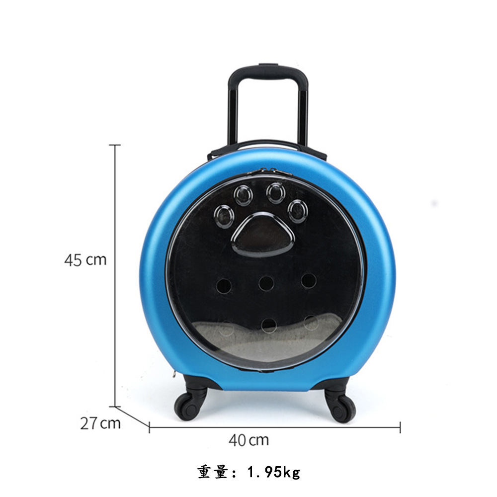 Window Large Capacity Pet Rolling Carrier S03 - Image 2
