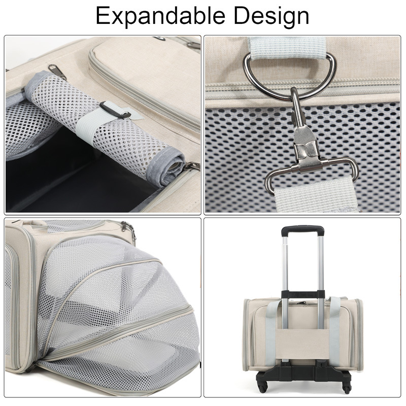 Expandable Breathable Soft-Sided Pet Carrier - Image 4