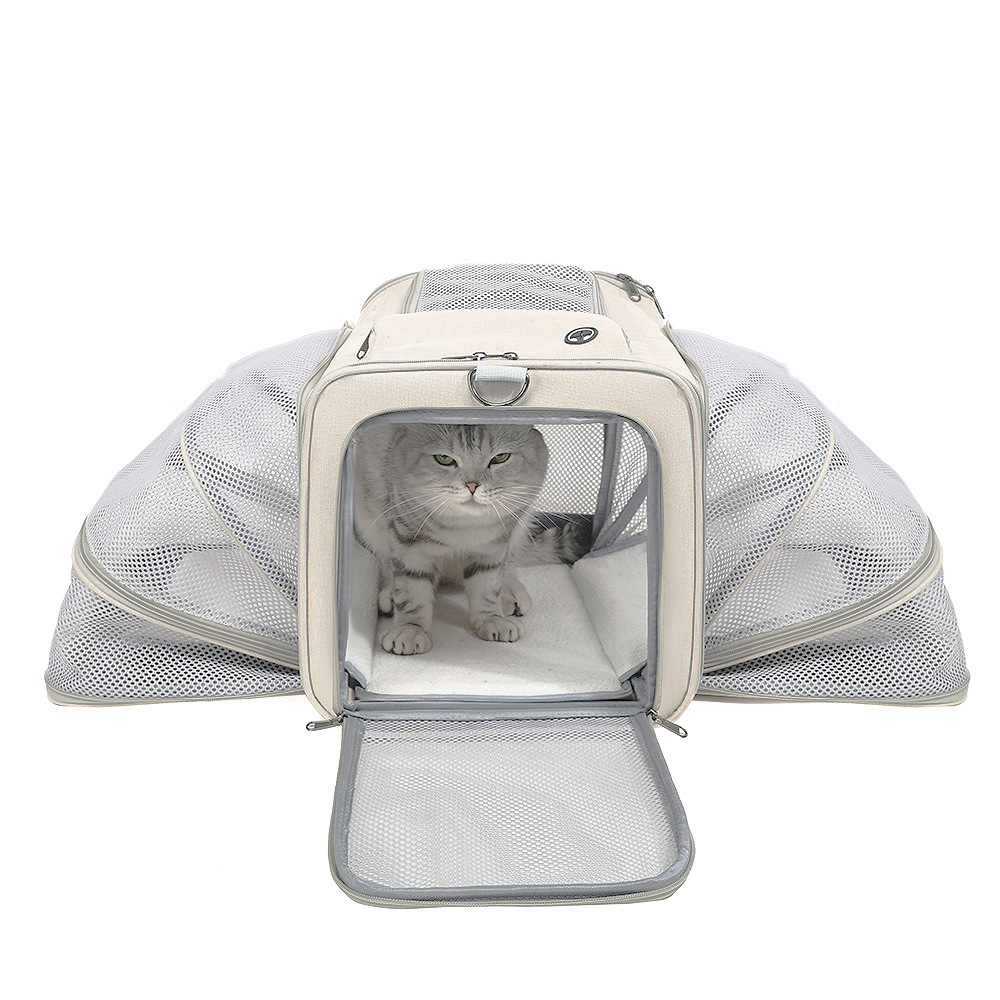 Expandable Breathable Soft-Sided Pet Carrier - Image 5