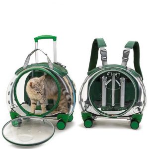 Transparent Window Pet Rolling Carrier S03