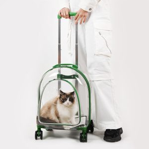 Transparent Window Pet Rolling Carrier S04