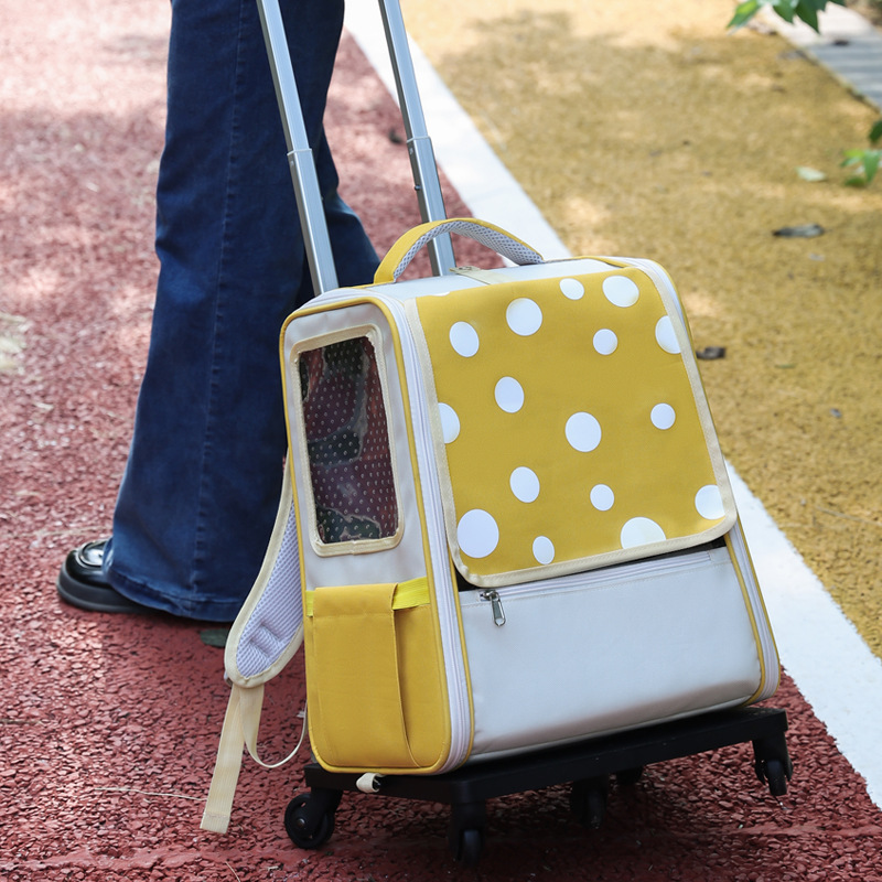 Large Capacity Breathable Pet Rolling Carrier S13 - Image 2