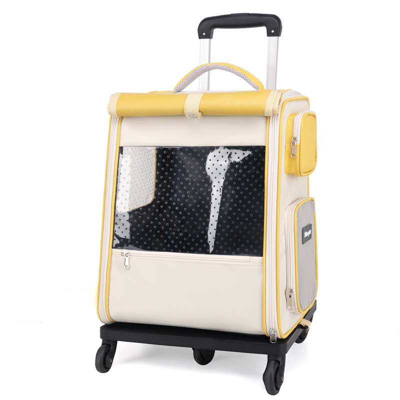 Large Capacity Breathable Pet Rolling Carrier S13 - Image 5