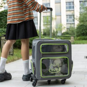 Large Capacity Breathable Pet Rolling Carrier S14