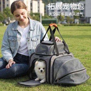 Expandable Lightweight Large Capacity Cat Soft Carrier