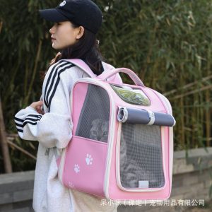 Capacity Foldable Breathable Cat Backpack Carrier S19