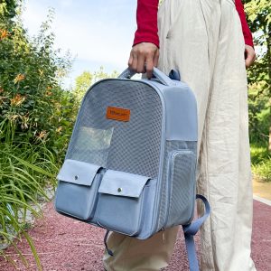 Transparent Window Foldable Cat Backpack Carrier S02
