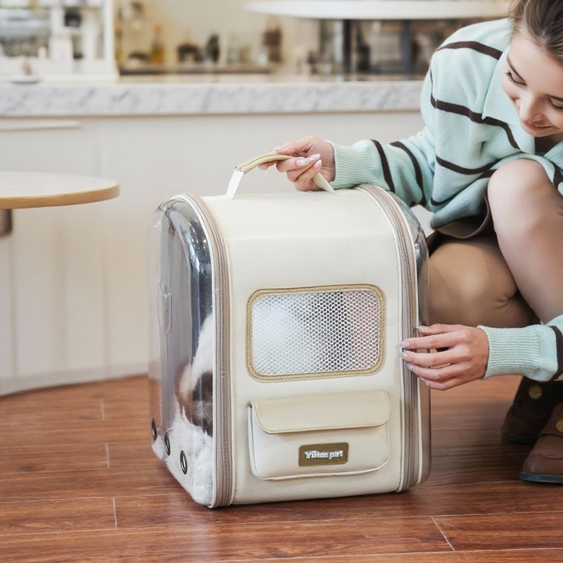 Large Capacity Breathable Pet Rolling Carrier S15 - Image 3