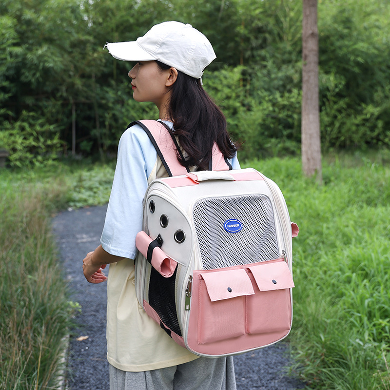Capacity Foldable Breathable Cat Backpack Carrier S23 - Image 3