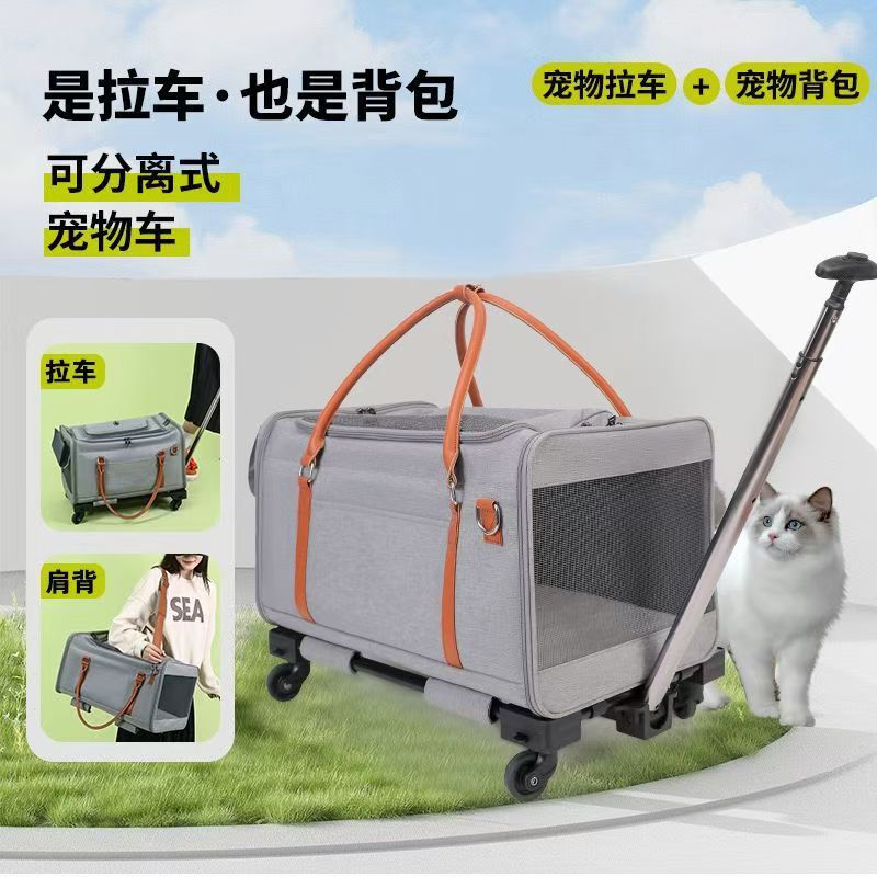 Expandable Pet Rolling Carrier