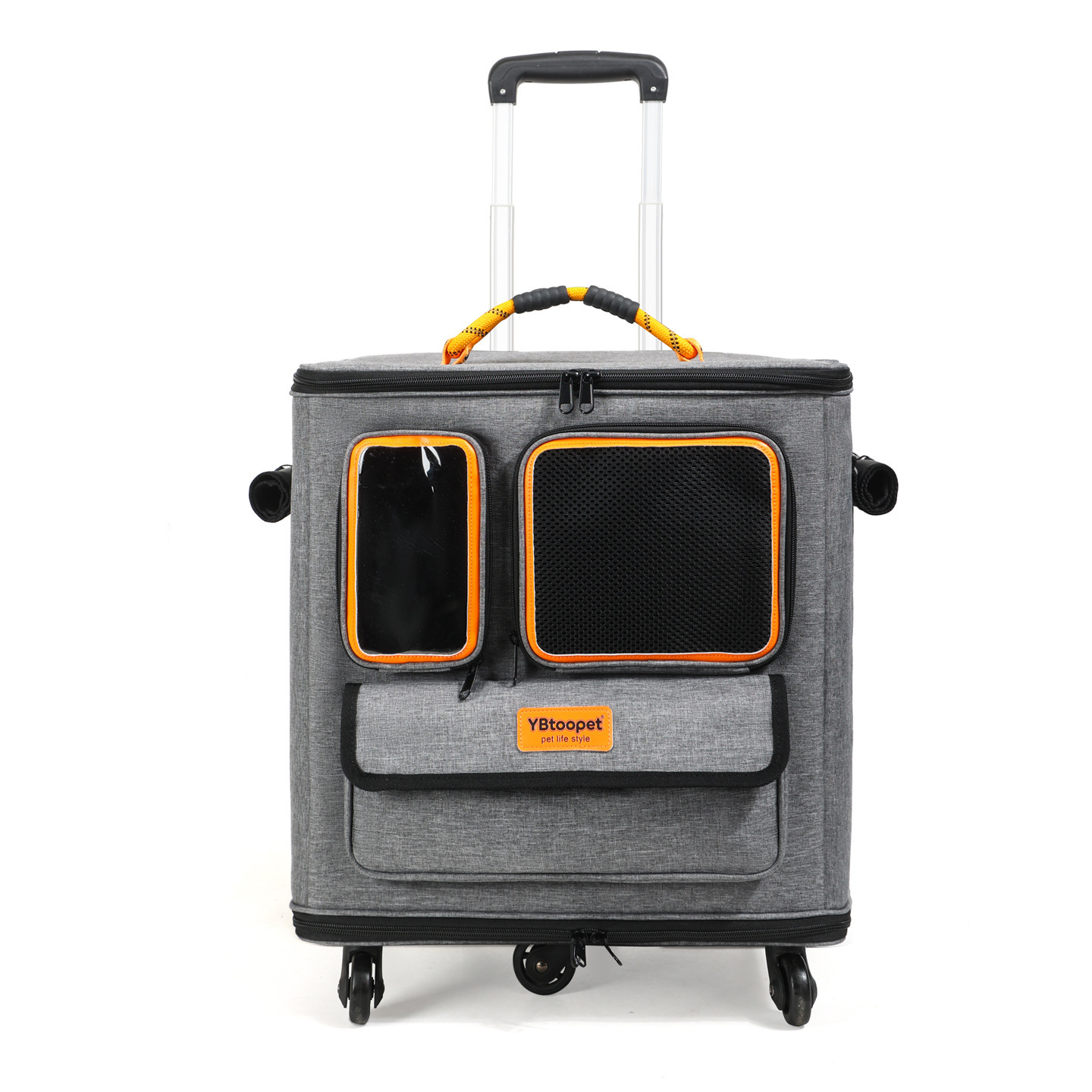 Large Capacity Breathable Pet Rolling Carrier S16 - Image 5