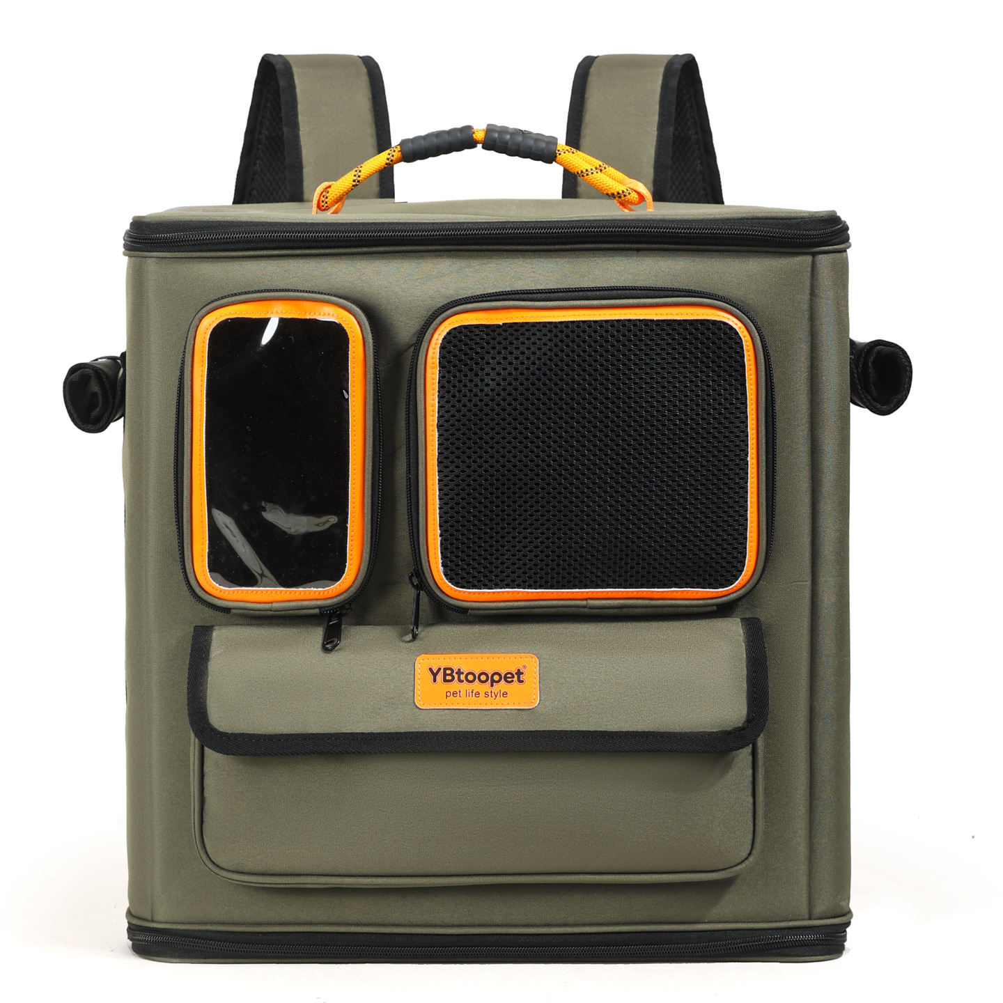 Large Capacity Breathable Pet Rolling Carrier S16 - Image 8