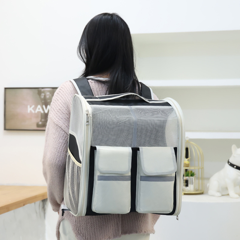 Capacity Foldable Breathable Pet Rolling Carrier S15 - Image 2