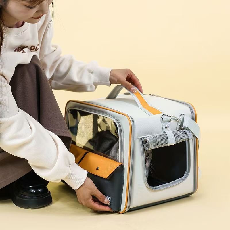 Capacity Foldable Breathable Pet Rolling Carrier S16 - Image 3