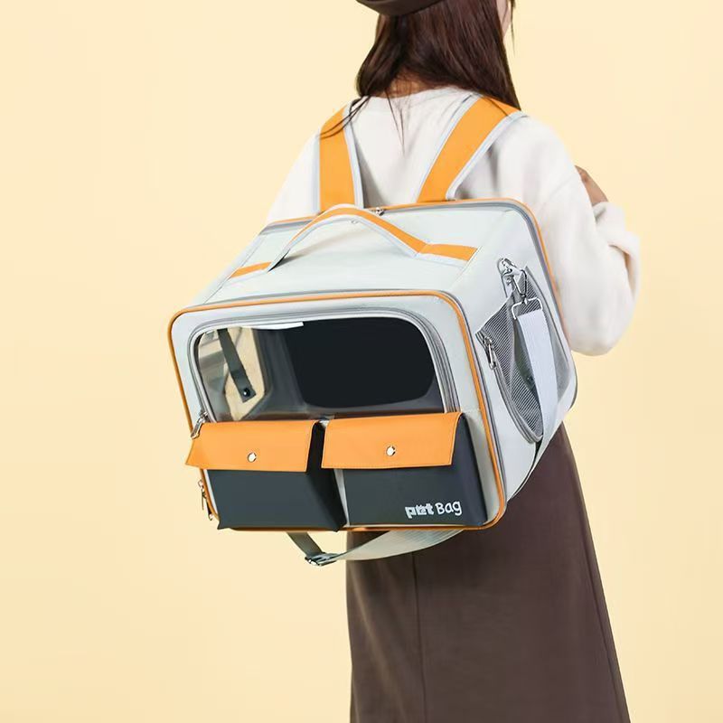 Capacity Foldable Breathable Pet Rolling Carrier S16 - Image 4