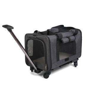 Capacity Foldable Breathable Pet Rolling Carrier S18